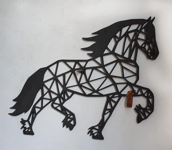 houten-wanddecoratie-dravend-paard